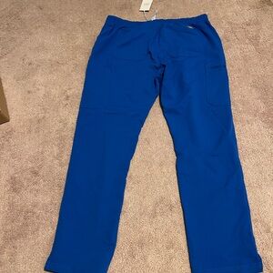 Figs Yola Skinny Blue Cargo Pants